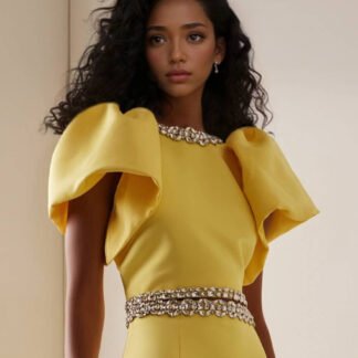 Beautiful Embellished Satin Crop Top