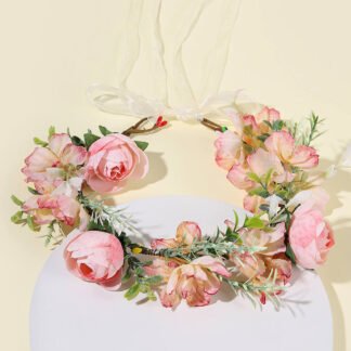 Blushing Rose Flower Crown