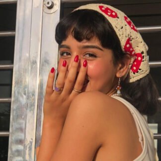 Hand Crochet Mushroom Bandana